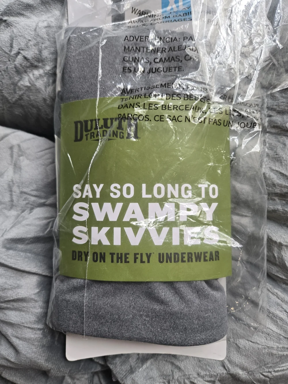 Duluth Trading Co Gray Men's Boxer Briefs - Swampy Skivvies